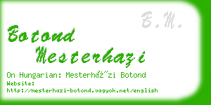 botond mesterhazi business card